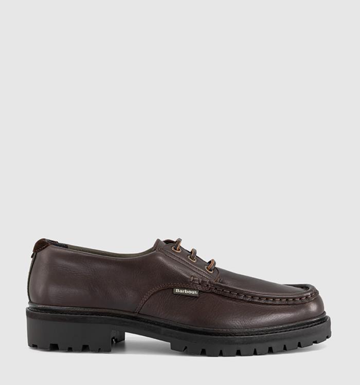 Barbour Paxton Apron Derby Shoe Dark Brown