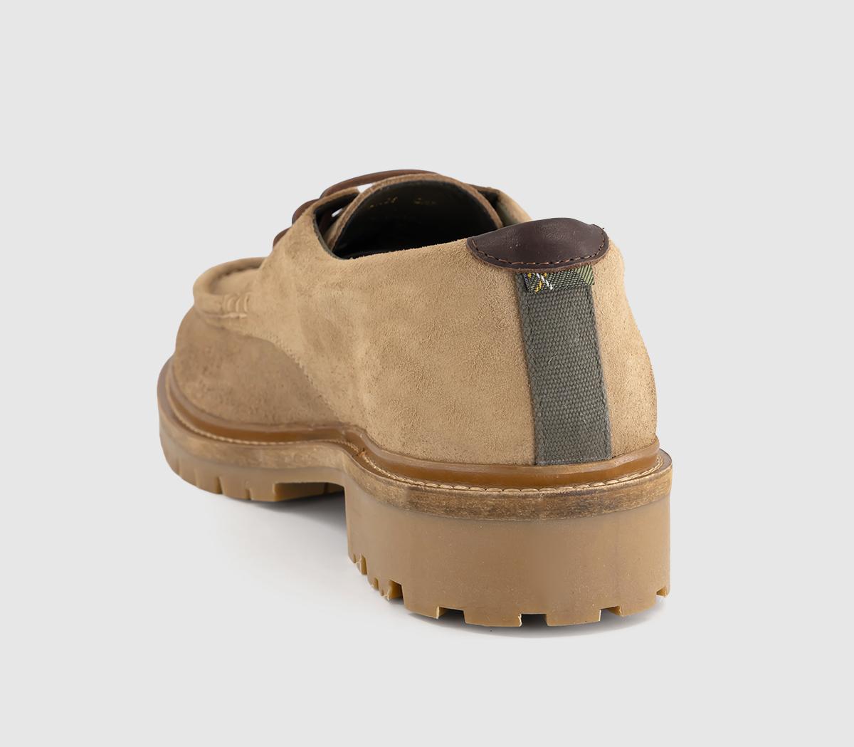BarbourPaxton Apron Derby ShoeTaupe Suede