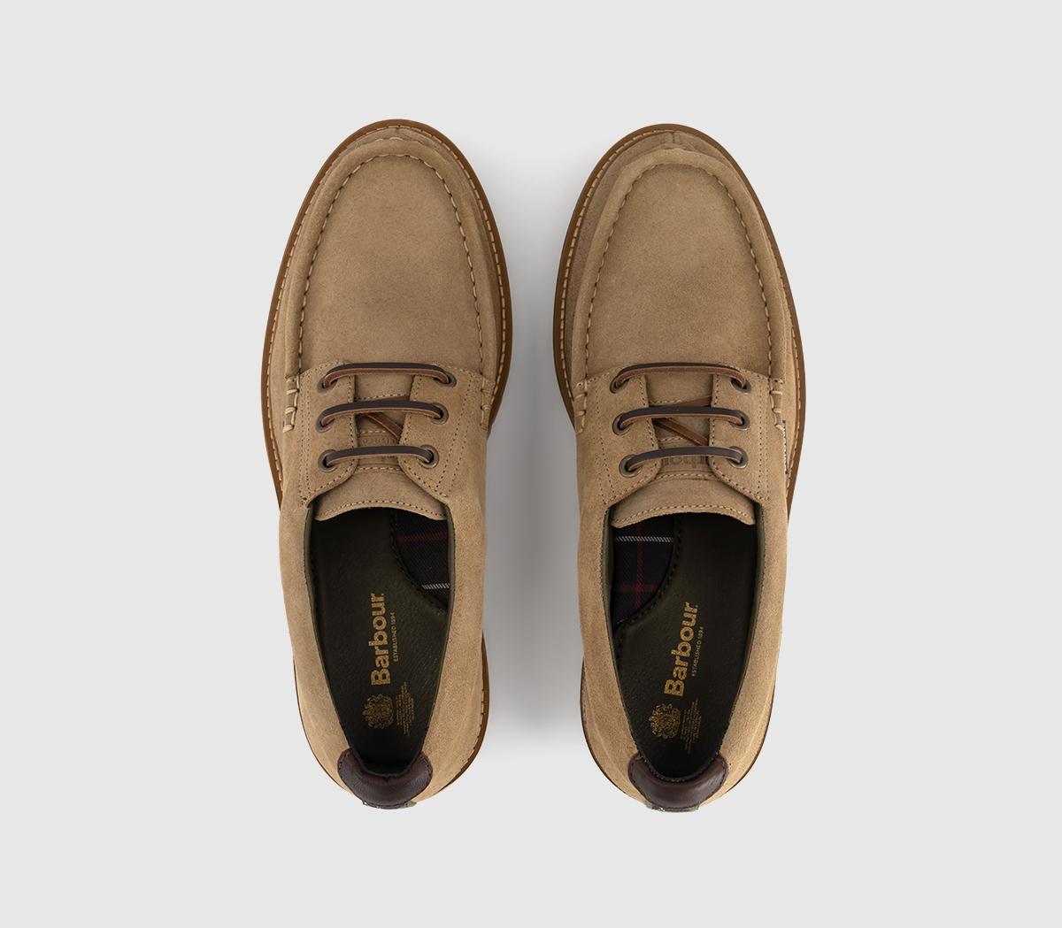 BarbourPaxton Apron Derby ShoeTaupe Suede