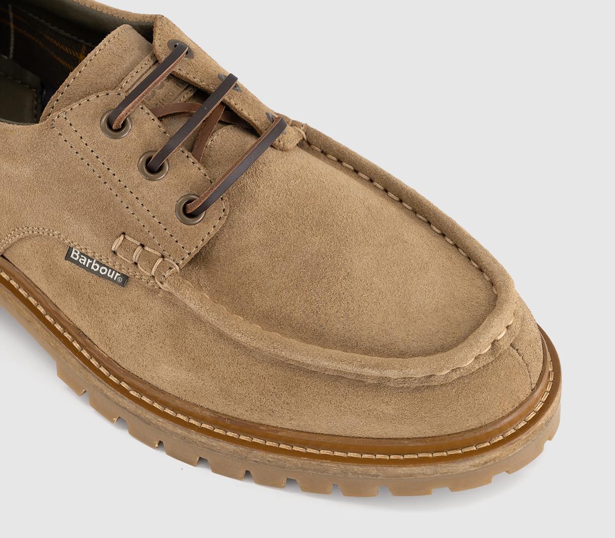 BarbourPaxton Apron Derby ShoeTaupe Suede