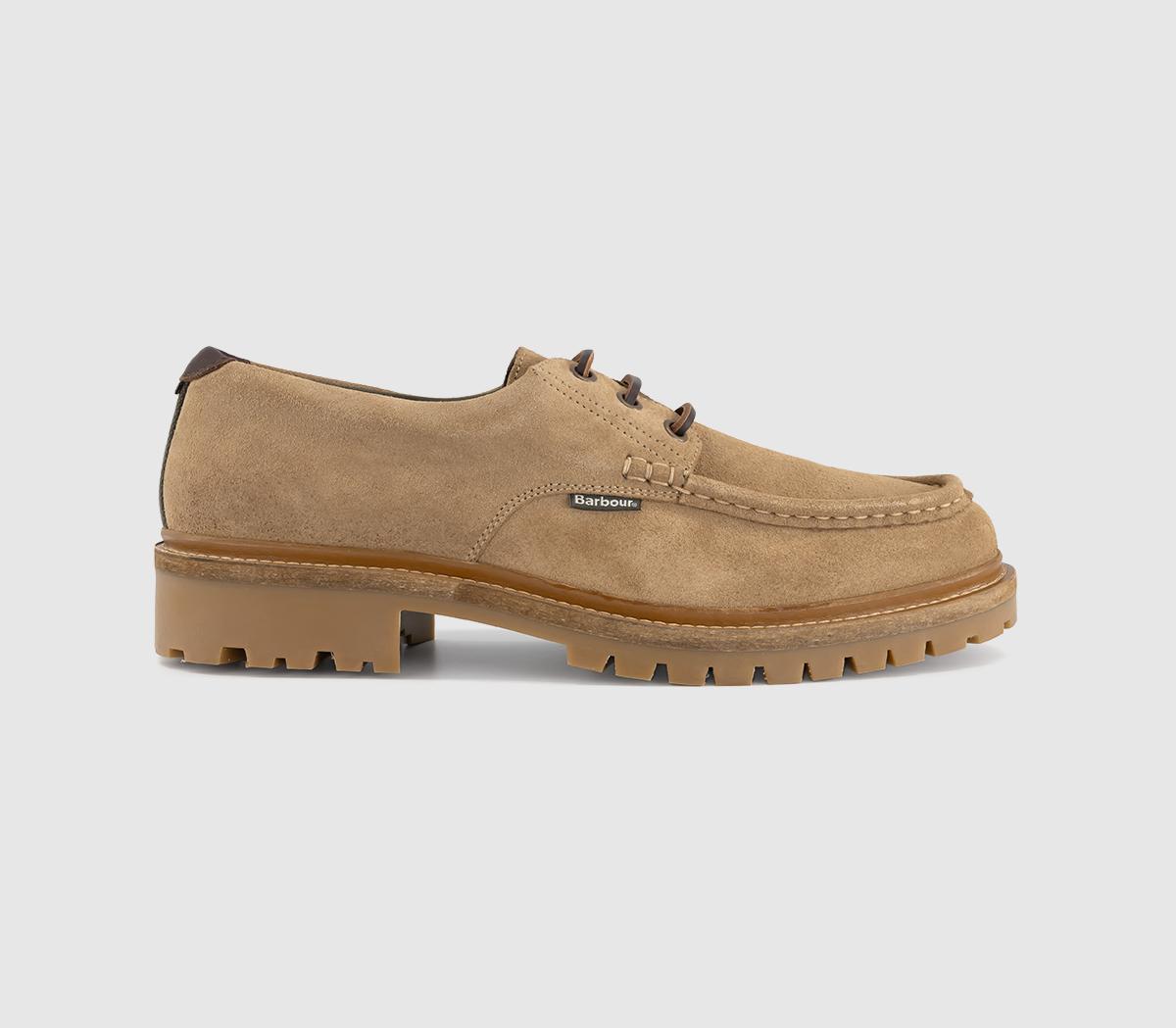 BarbourPaxton Apron Derby ShoeTaupe Suede