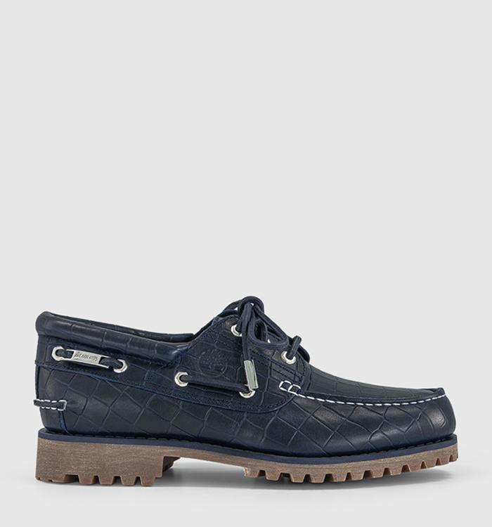 Timberland Timberland Authentic 3 Eye Lug Boat Shoe F Jacquemus Navy Croc