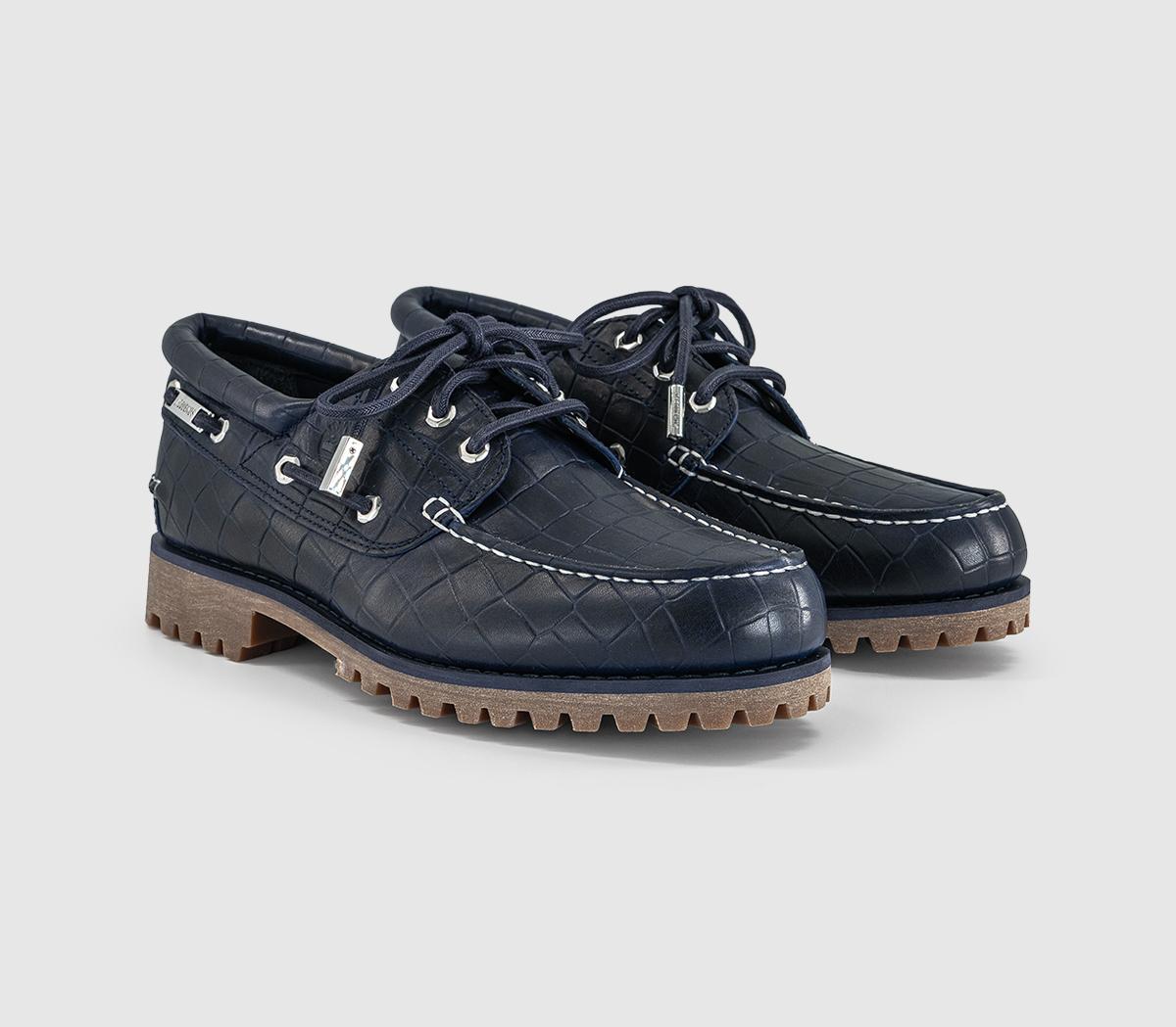 TimberlandTimberland Authentic 3 Eye Lug Boat Shoe FJacquemus Navy Croc
