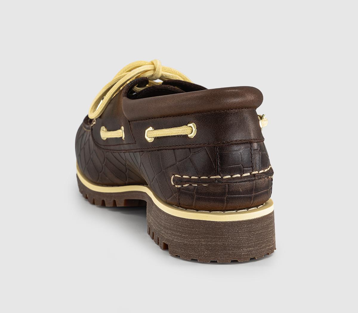 Timberland3 Eye Lug Boat ShoeJacquemus Dark Brown Crocbrown
