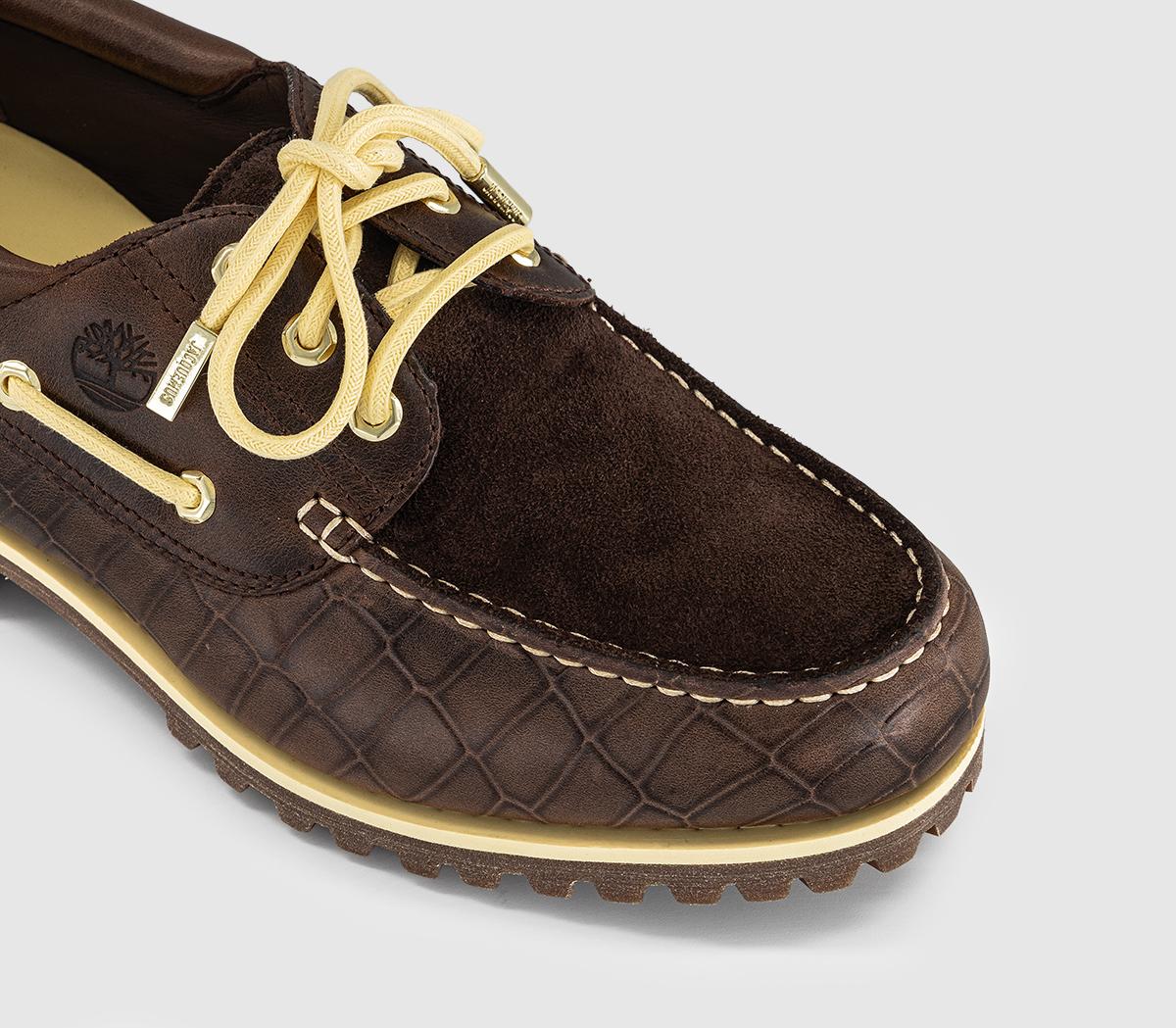 Timberland3 Eye Lug Boat ShoeJacquemus Dark Brown Crocbrown