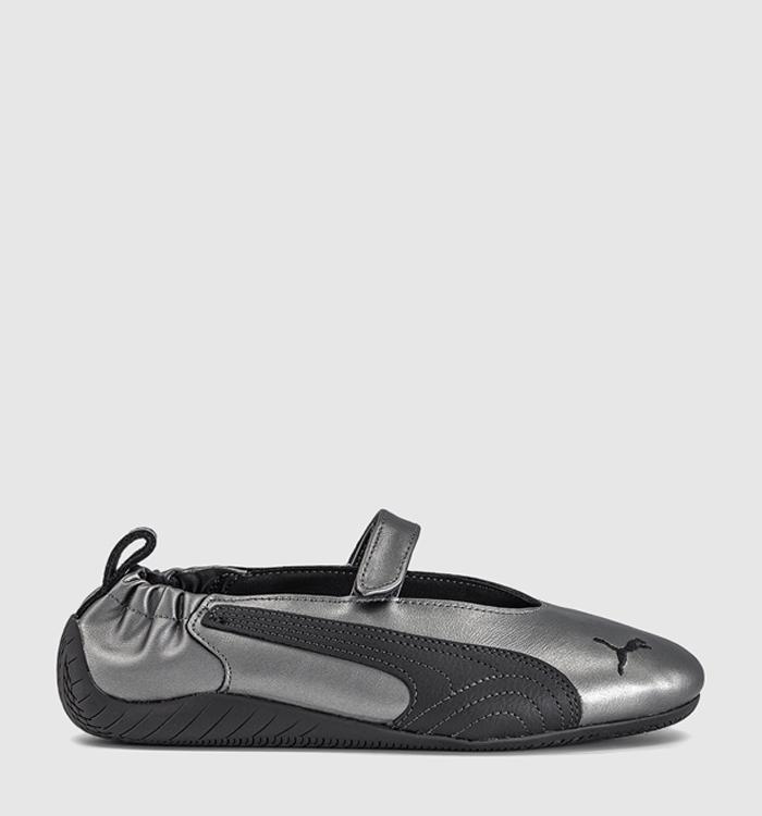 PUMA Speedcat Ballet Fleur Trainers Aged Silver Flat Dark Grey