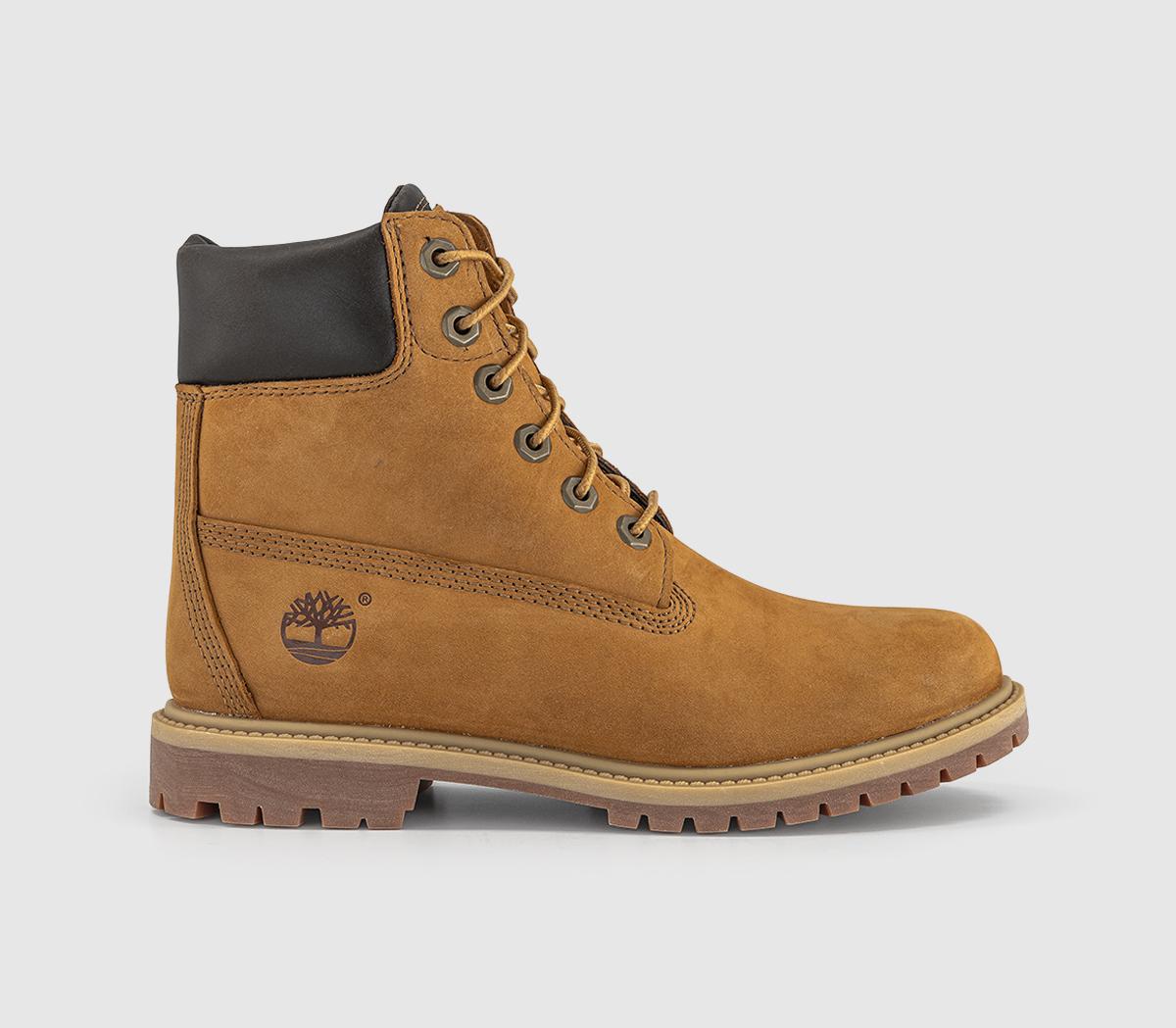 Timberland6 Inch Lace Boots Double TongueWheat Nubuck