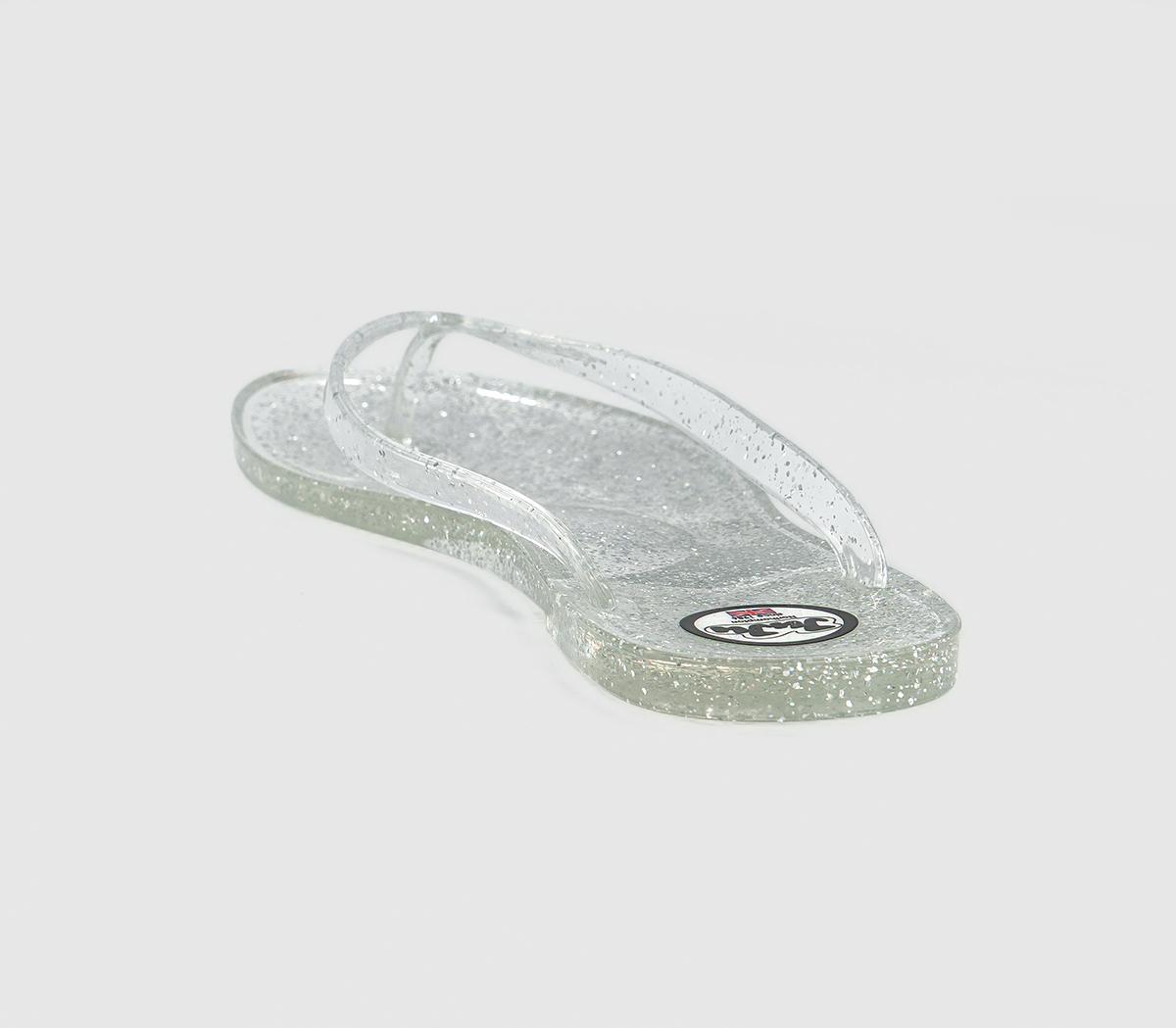JuJuFrankie Flip FlopsSilver Glitter