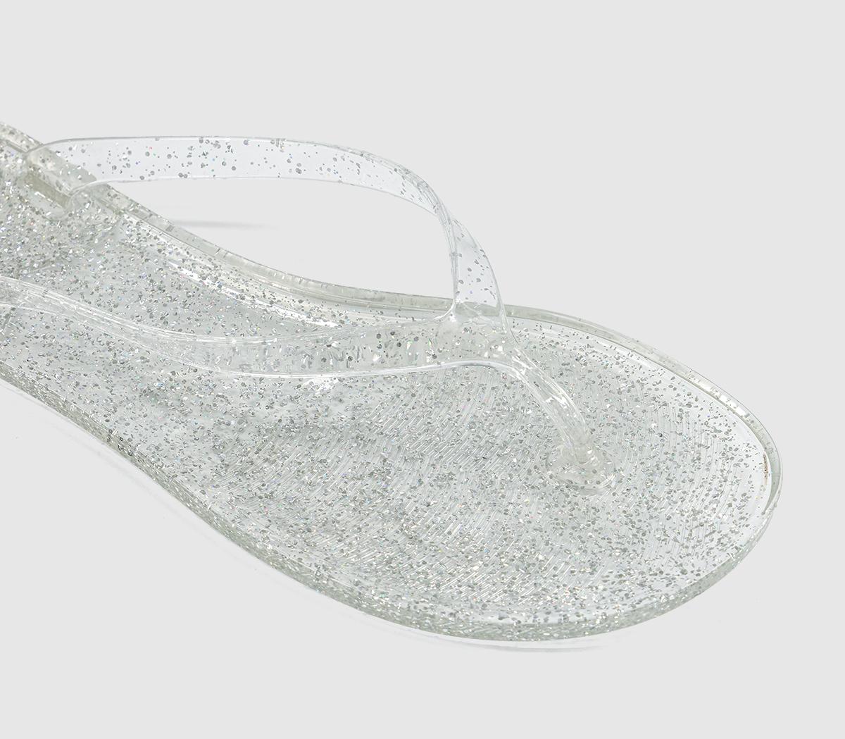JuJuFrankie Flip FlopsSilver Glitter