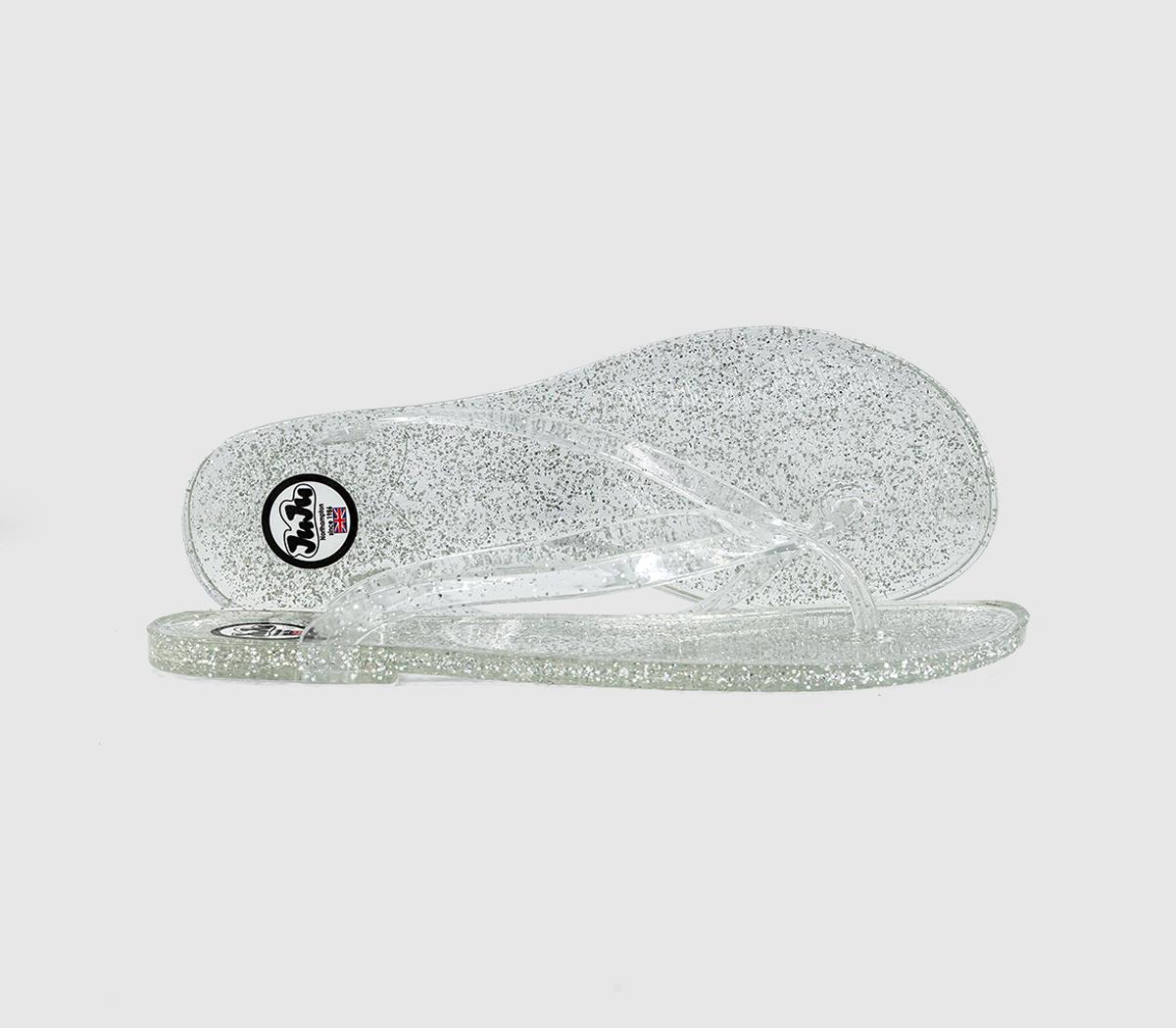 JuJuFrankie Flip FlopsSilver Glitter