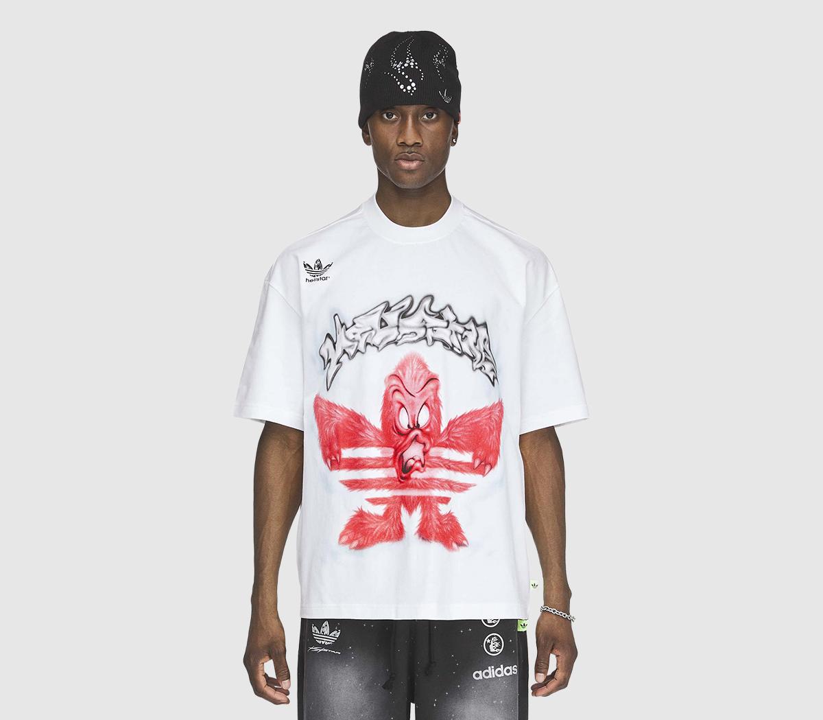 adidasHellstar Graphic T-ShirtWhite