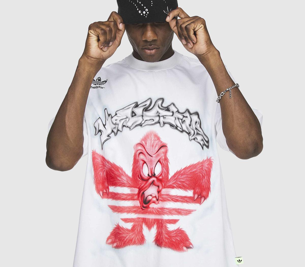 adidasHellstar Graphic T-ShirtWhite