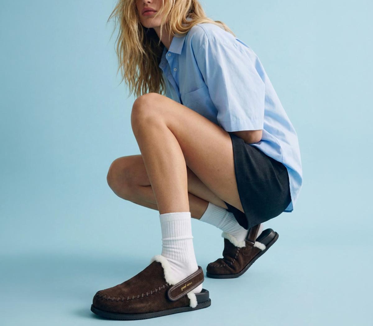 Good NewsFinn Warm Lined MulesBrown Suede