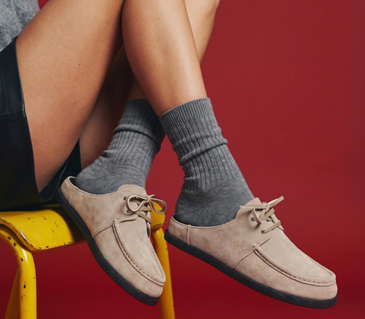 Good NewsKindlin Lace MuleBeige Suede
