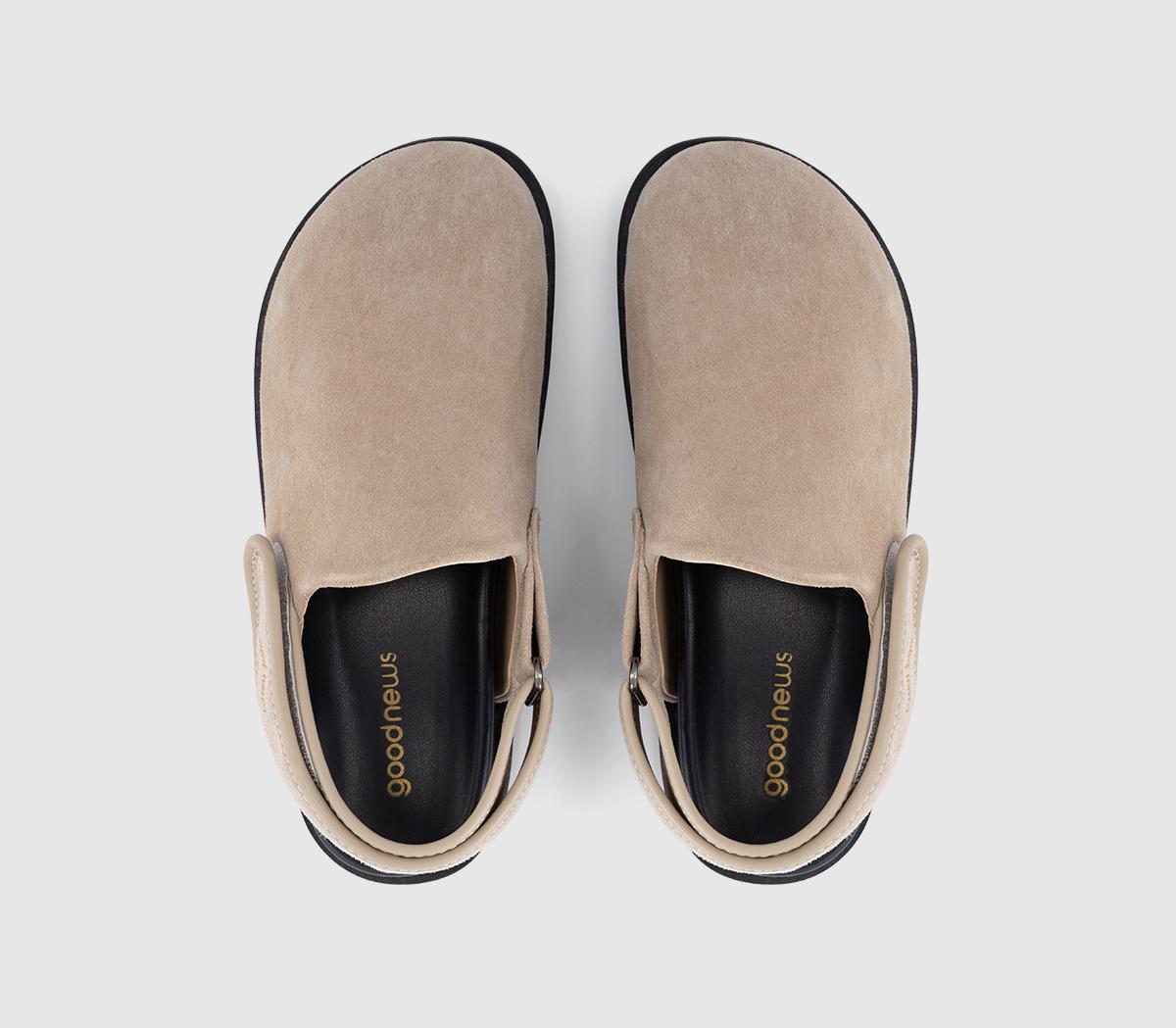 Good NewsFrank MulesBeige Suede