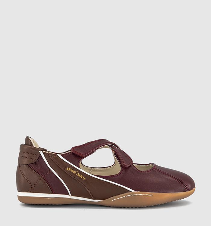 Good News Junie Mary Janes Burgundy