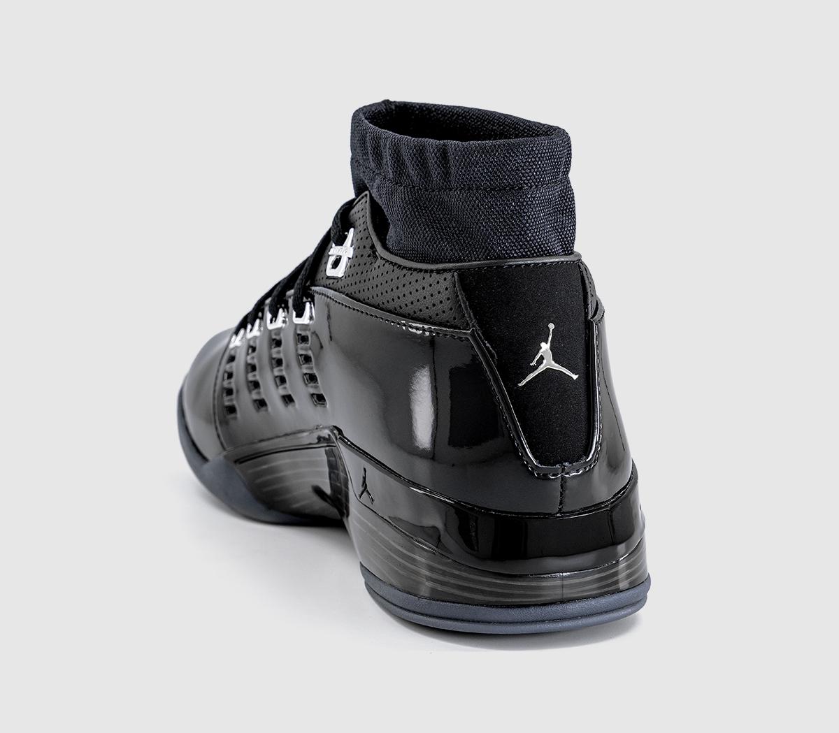 NikeAir Jordan 17 Low TrainersBlack Black Metallic Silver