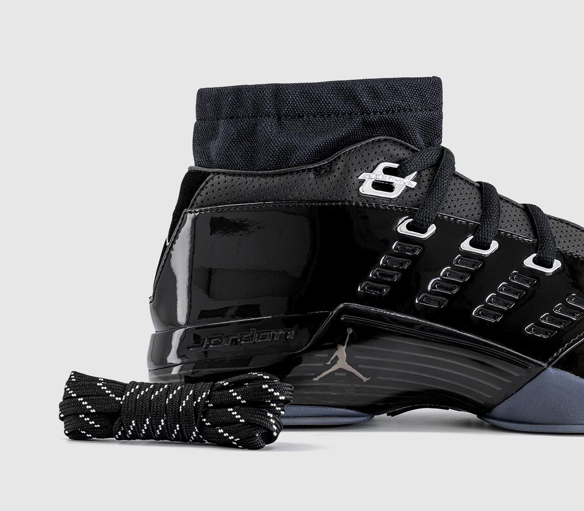NikeAir Jordan 17 Low TrainersBlack Black Metallic Silver
