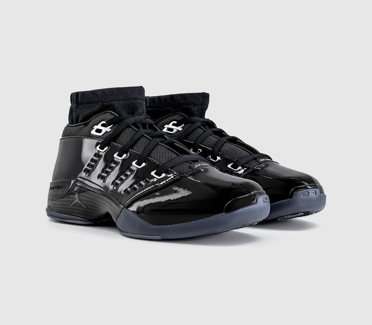 NikeAir Jordan 17 Low TrainersBlack Black Metallic Silver