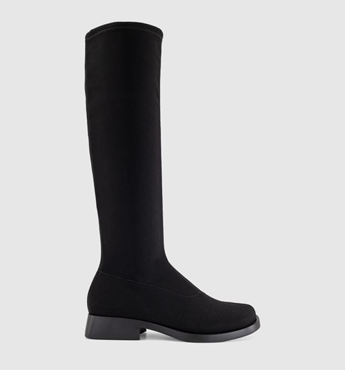 Camper Donna Stretch Tall Boot Black Stretch