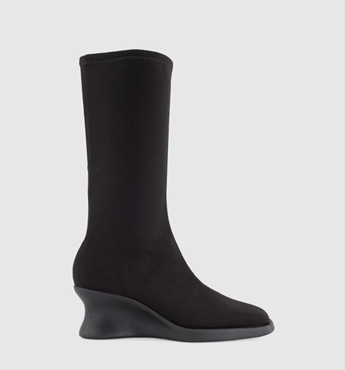 Camper Louise Stretch Tall Boot Black Stretch