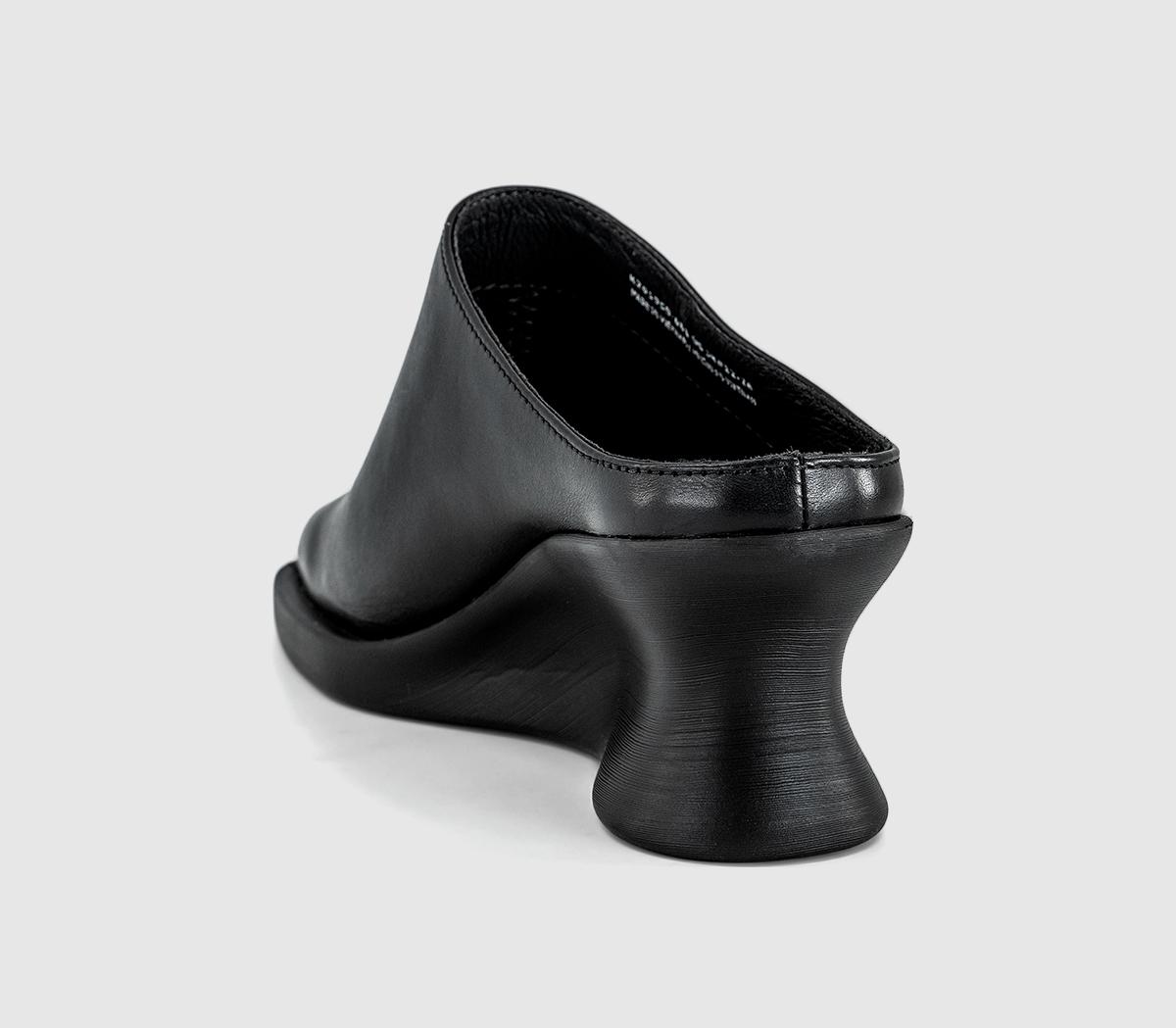 CamperLouise Heeled MuleBlack Leather