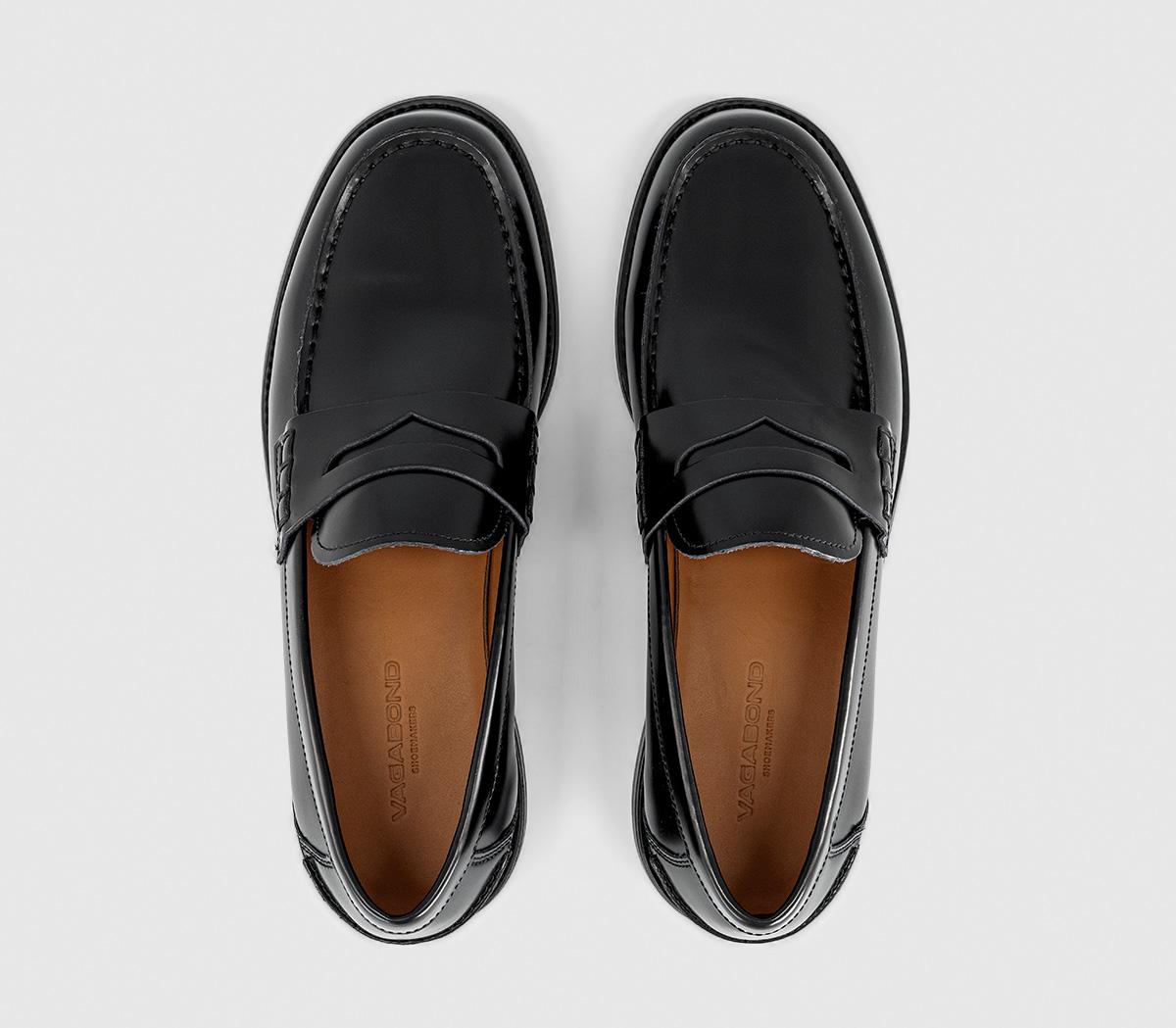 Vagabond ShoemakersSteven LoafersBlack Polished