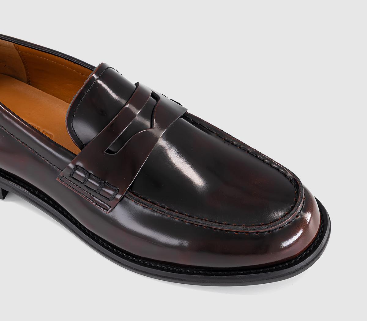 Vagabond ShoemakersSteven LoafersDark Brandy Polished