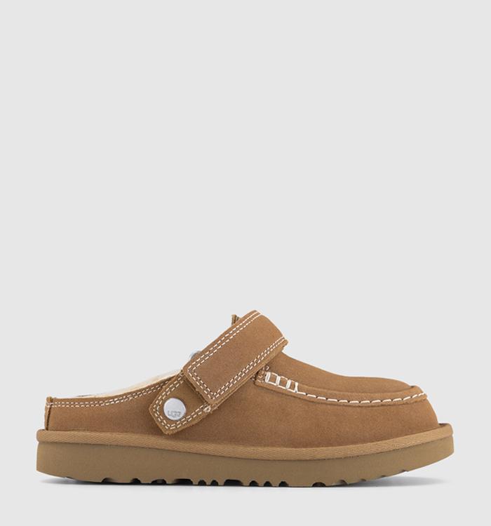 UGG Goldenstar Evelina Kids Clogs Chestnut