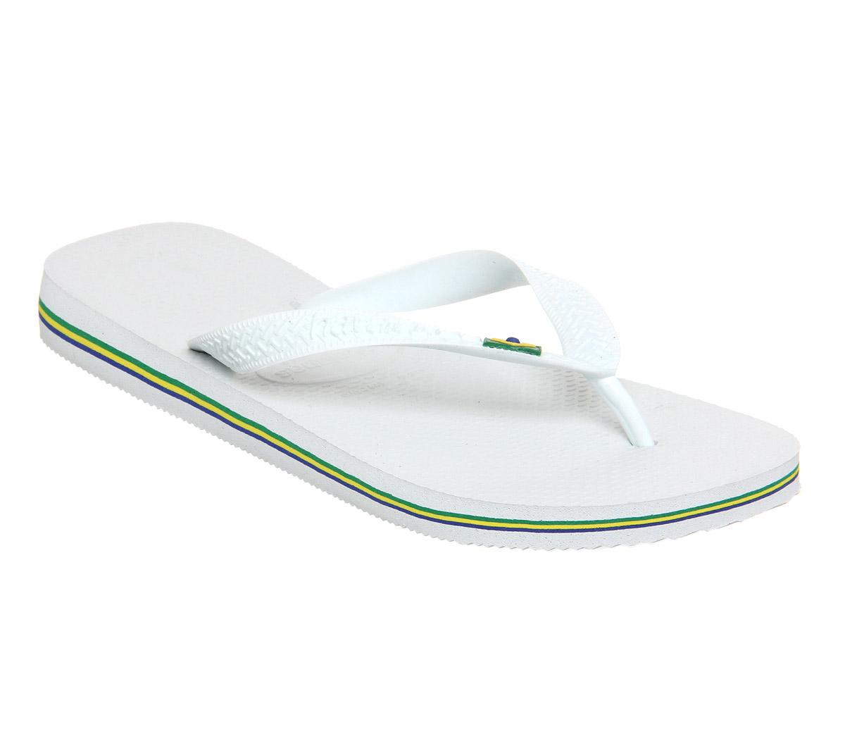 Havaianas Brazil Flipflop White Rubber Women’s Sandals