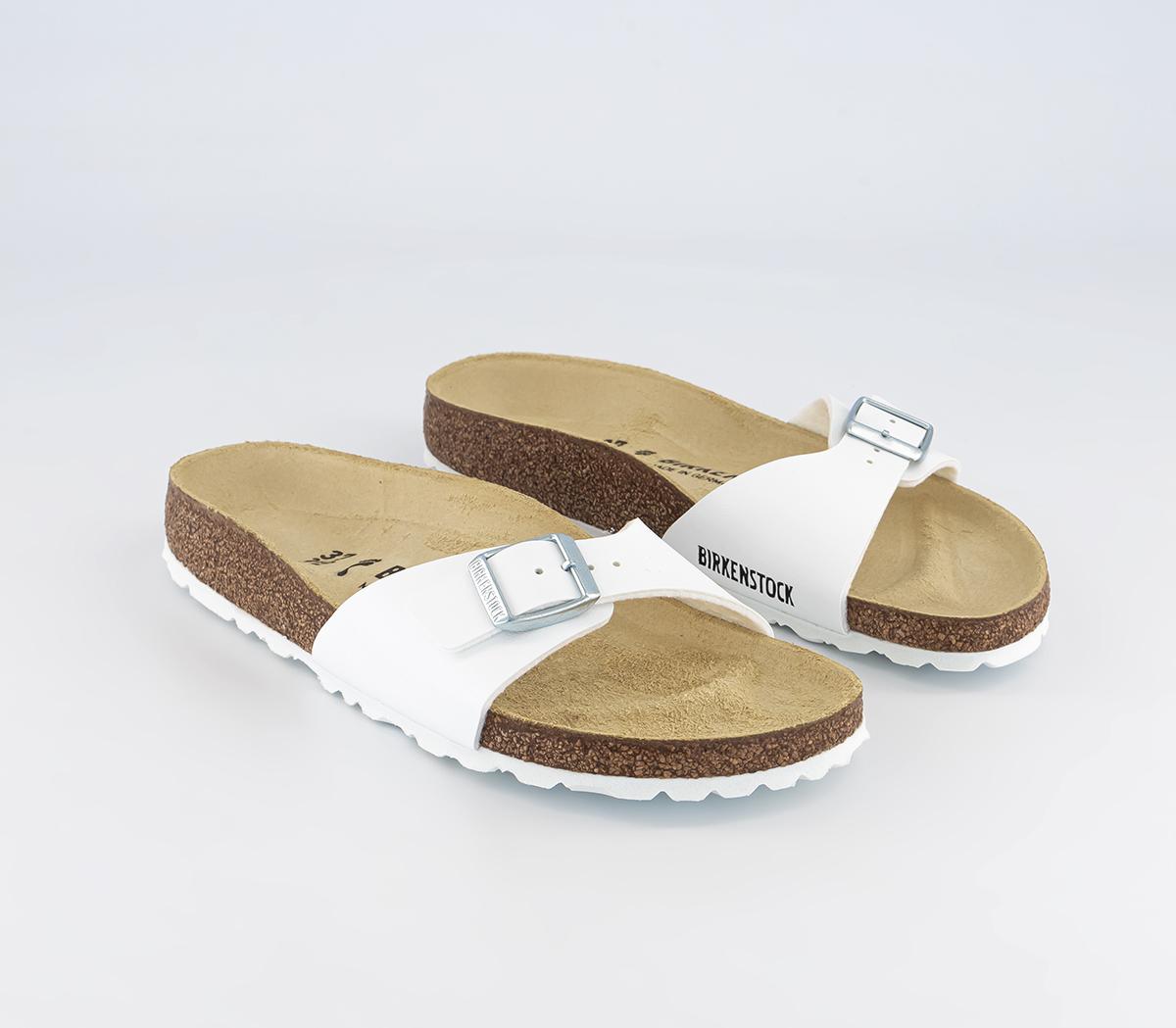 BIRKENSTOCK Madrid 1 Bar Mules White Birko Flor - Women’s Sandals