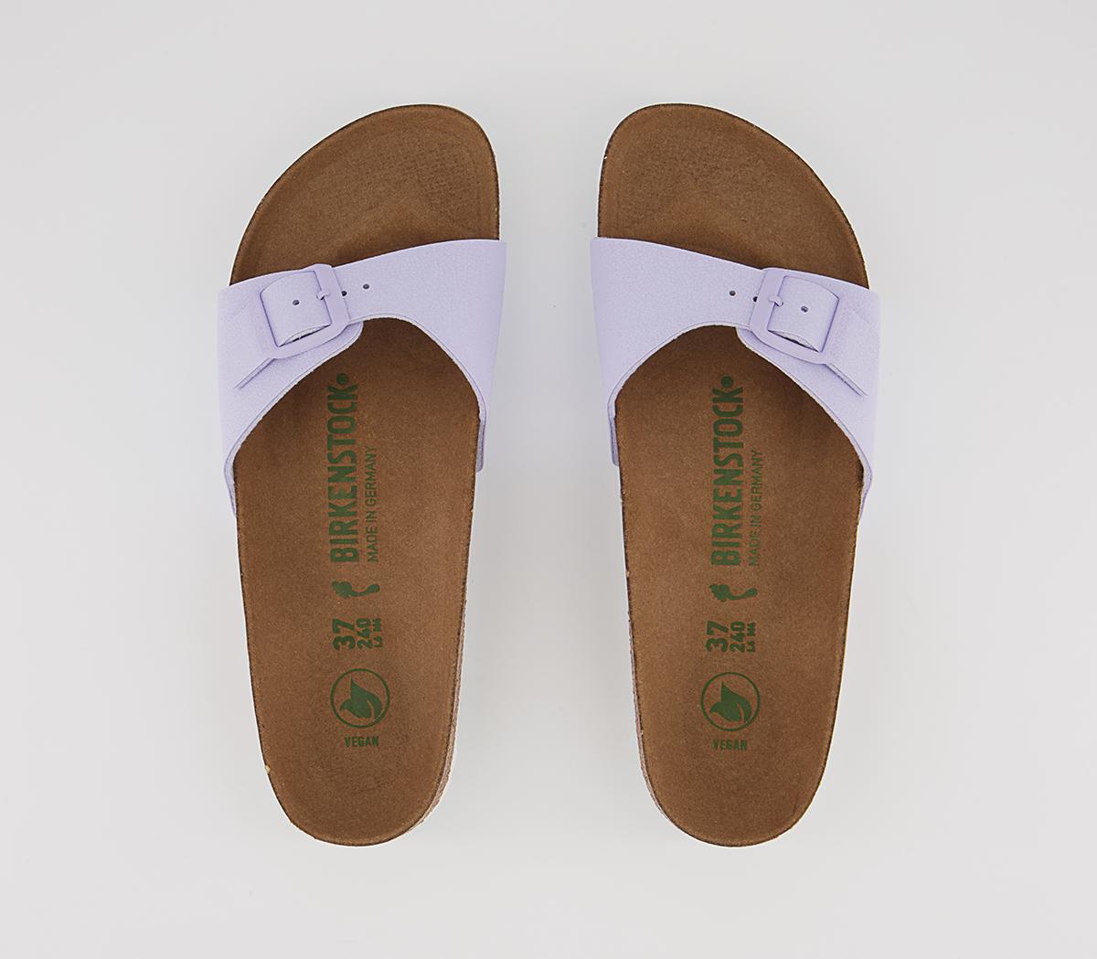 BIRKENSTOCK Madrid 1 Bar Mule Sandals BIRKENSTOCK Madrid 1 Bar Mule Sandals Earthy Vegan Lavender Fog