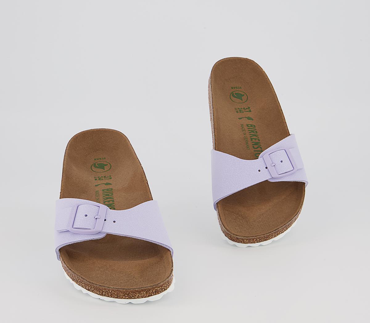BIRKENSTOCK Madrid 1 Bar Mule Sandals BIRKENSTOCK Madrid 1 Bar Mule Sandals Earthy Vegan Lavender Fog