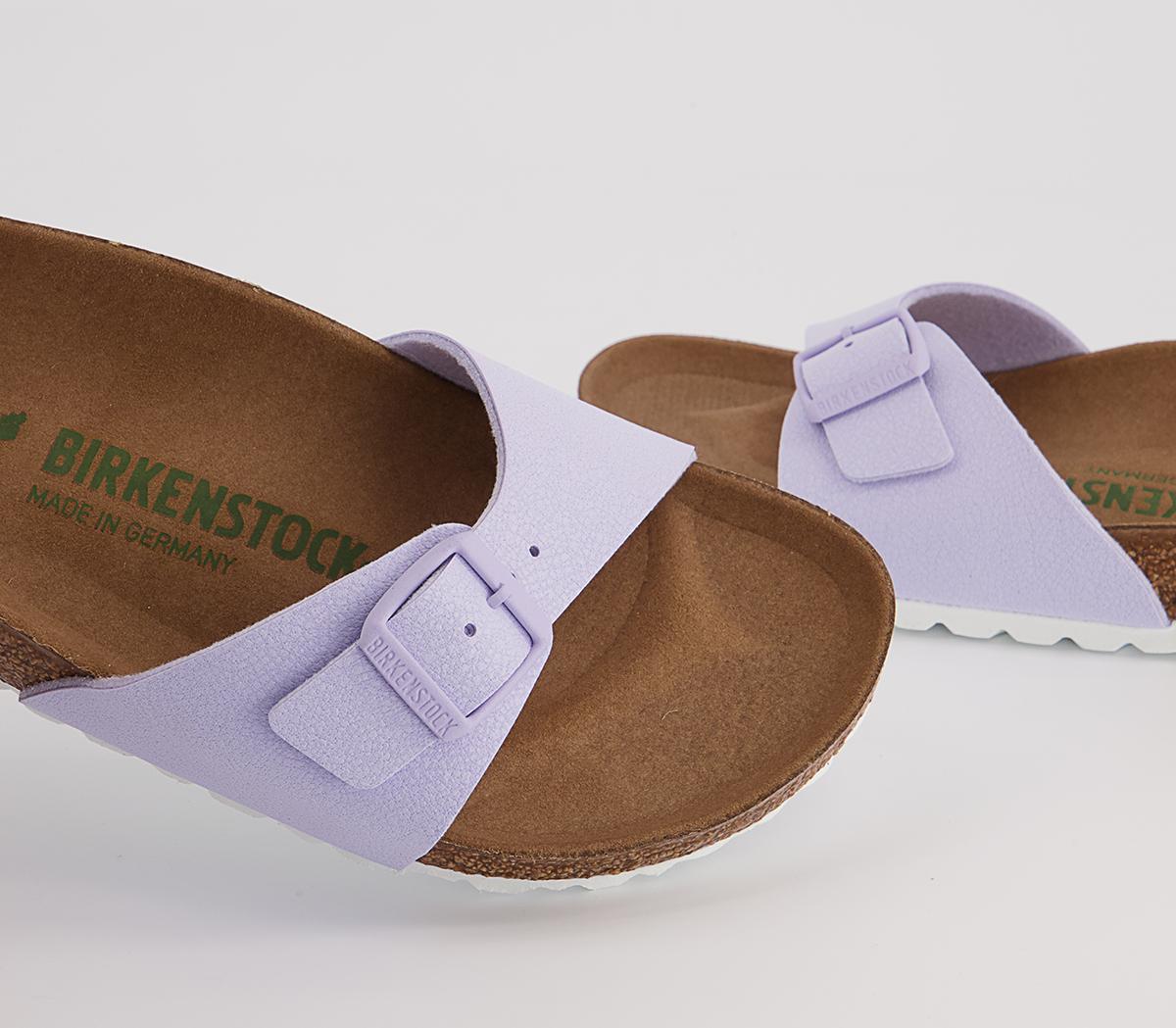 BIRKENSTOCK Madrid 1 Bar Mule Sandals BIRKENSTOCK Madrid 1 Bar Mule Sandals Earthy Vegan Lavender Fog
