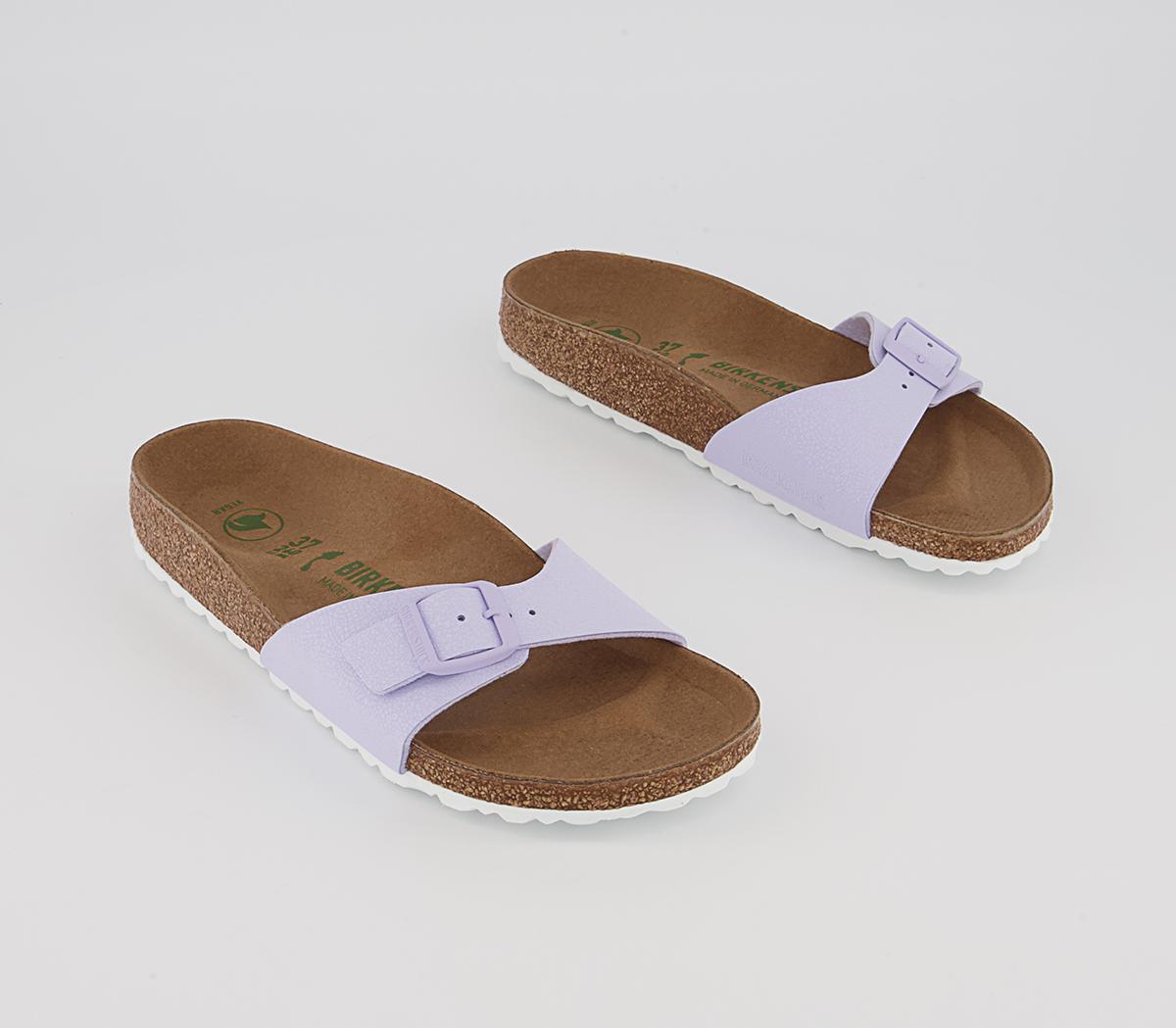 BIRKENSTOCK Madrid 1 Bar Mule Sandals BIRKENSTOCK Madrid 1 Bar Mule Sandals Earthy Vegan Lavender Fog