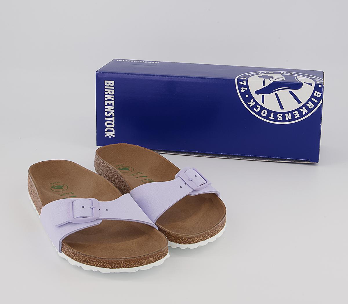 BIRKENSTOCK Madrid 1 Bar Mule Sandals BIRKENSTOCK Madrid 1 Bar Mule Sandals Earthy Vegan Lavender Fog