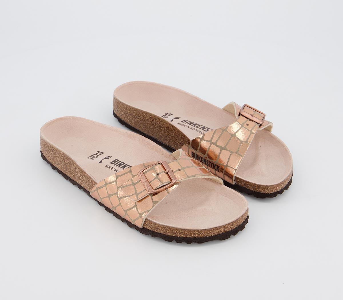 birkenstock gizeh gator gleam copper