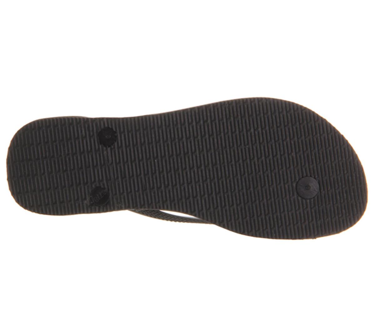 HavaianasSlim Logo Metallic Exclusive Black Gold
