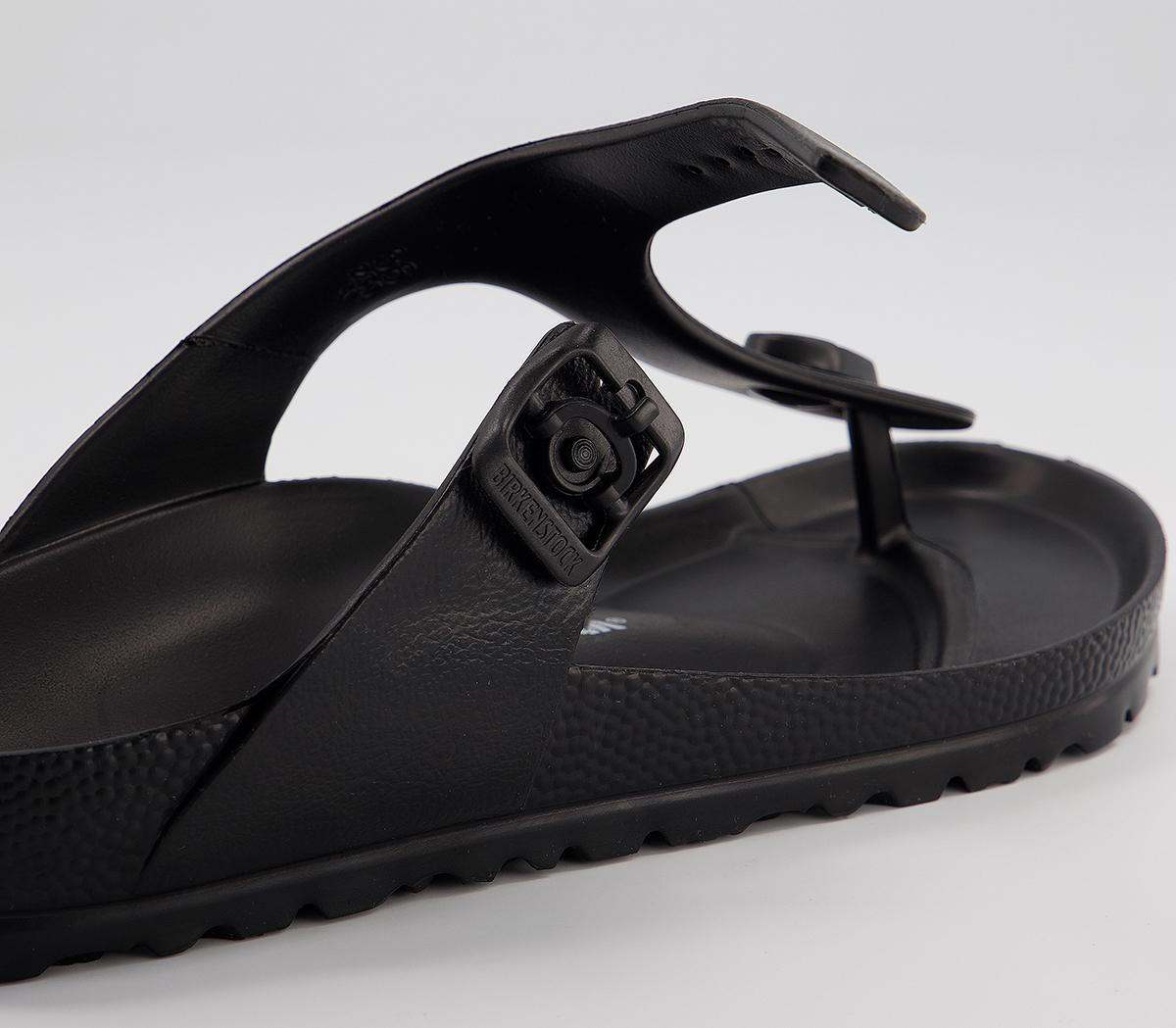 BIRKENSTOCK Toe Thong Footbed Black Eva - Women's Sandals