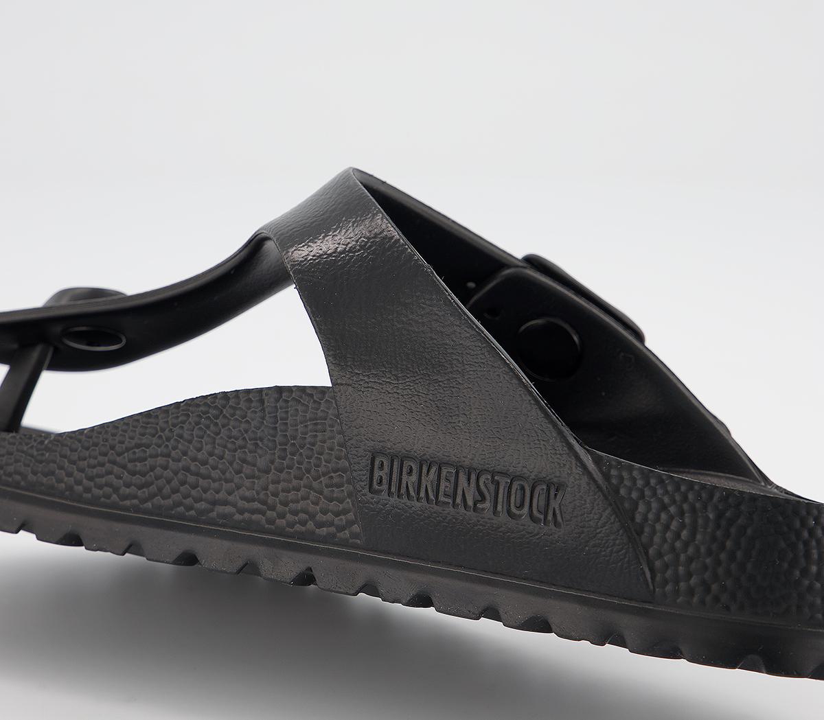 BIRKENSTOCK Toe Thong Footbed Black Eva - Women's Sandals