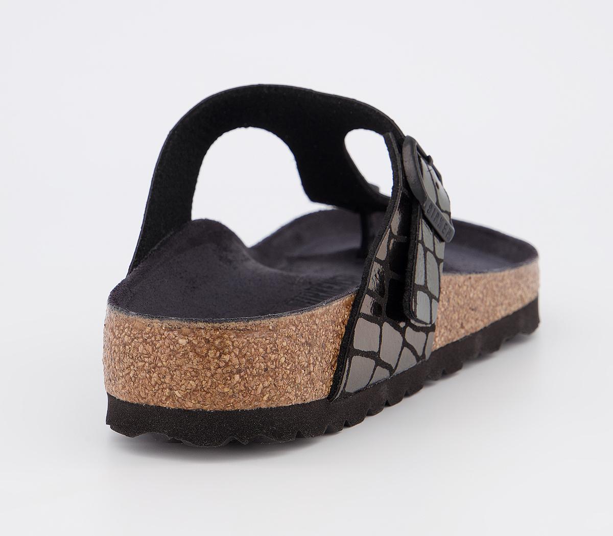 gator gleam black birkenstock
