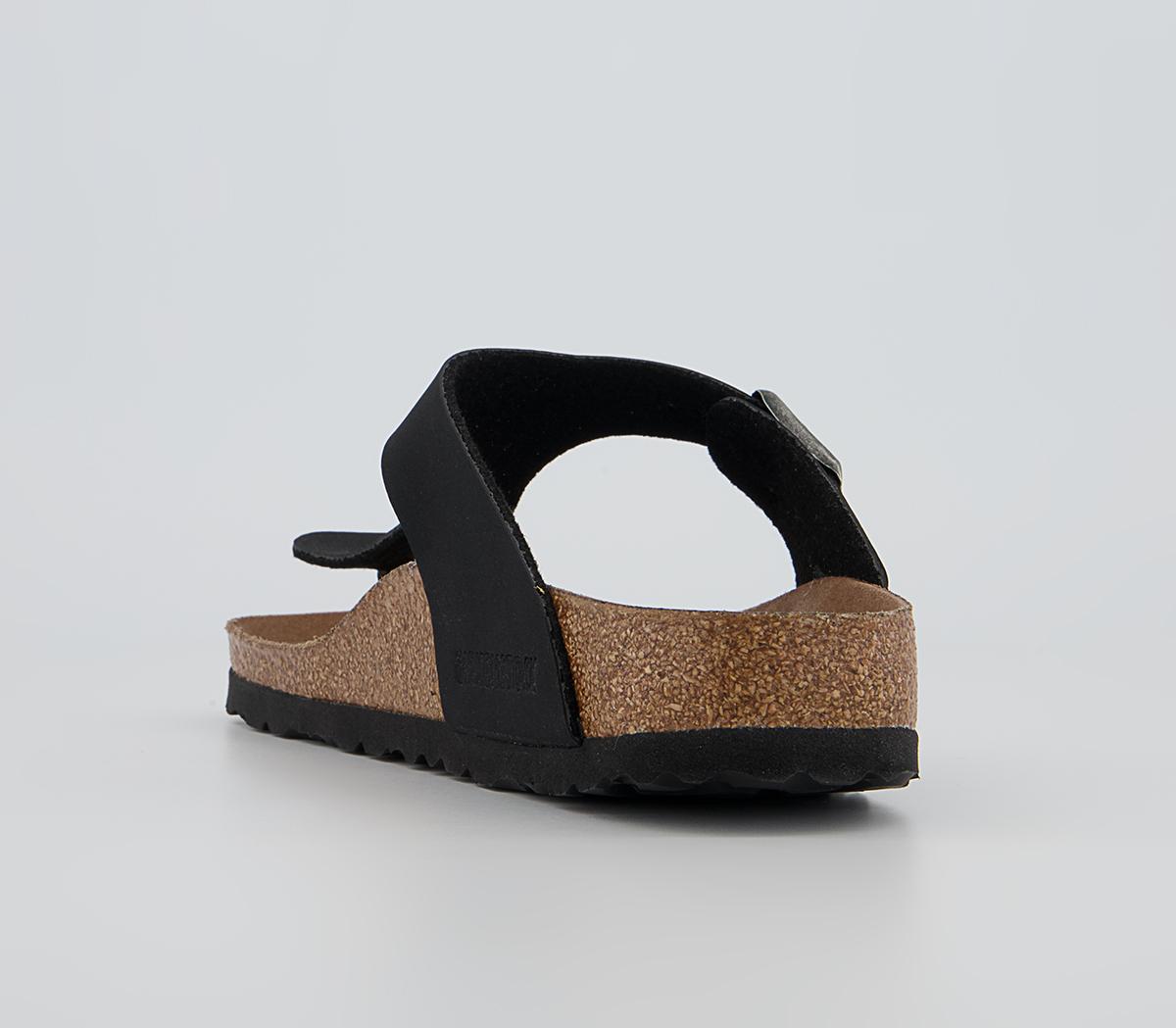BIRKENSTOCK Toe Thong Footbed Sandals BIRKENSTOCK Toe Thong Footbed Sandals Earthly Vege Black
