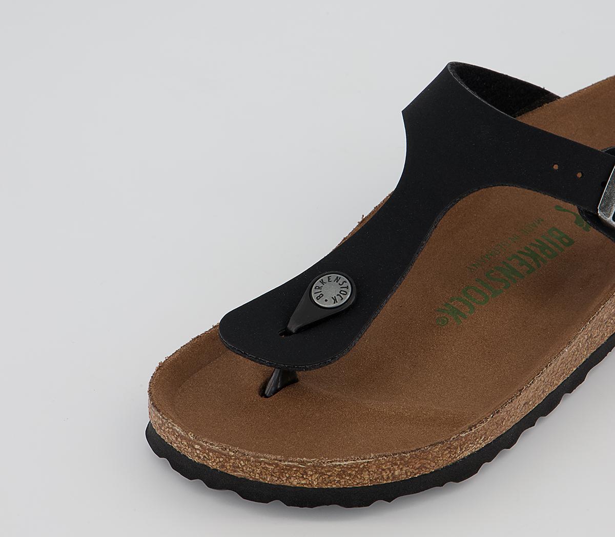 BIRKENSTOCK Toe Thong Footbed Sandals BIRKENSTOCK Toe Thong Footbed Sandals Earthly Vege Black