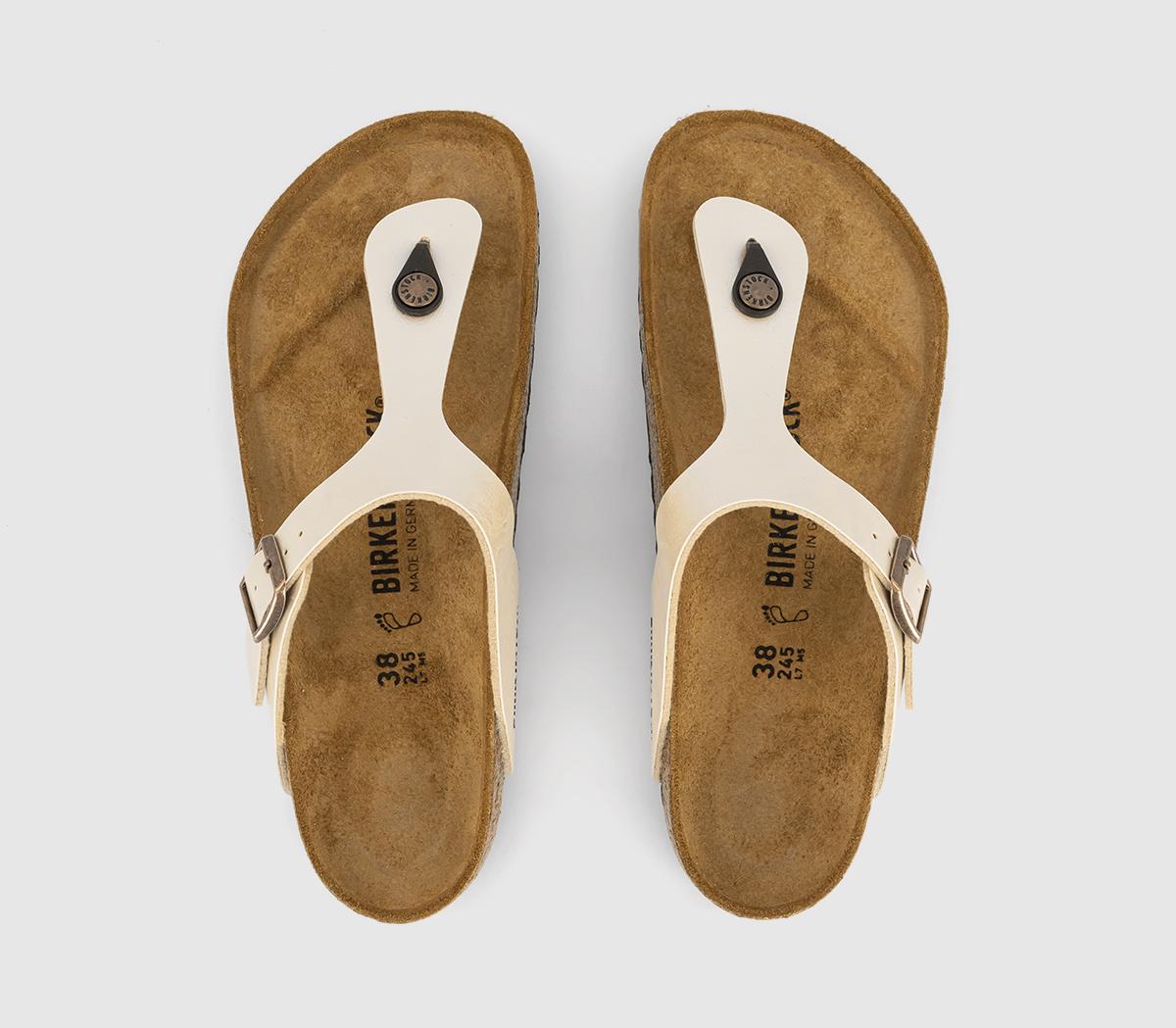 BIRKENSTOCKGizeh Toe Thong Footbed Sandals BIRKENSTOCKGizeh Toe Thong Footbed SandalsGraceful Pearl White
