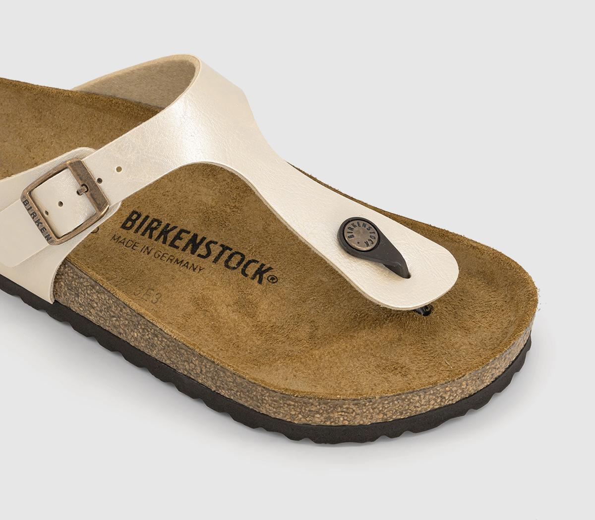 BIRKENSTOCKGizeh Toe Thong Footbed SandalsGraceful Pearl White