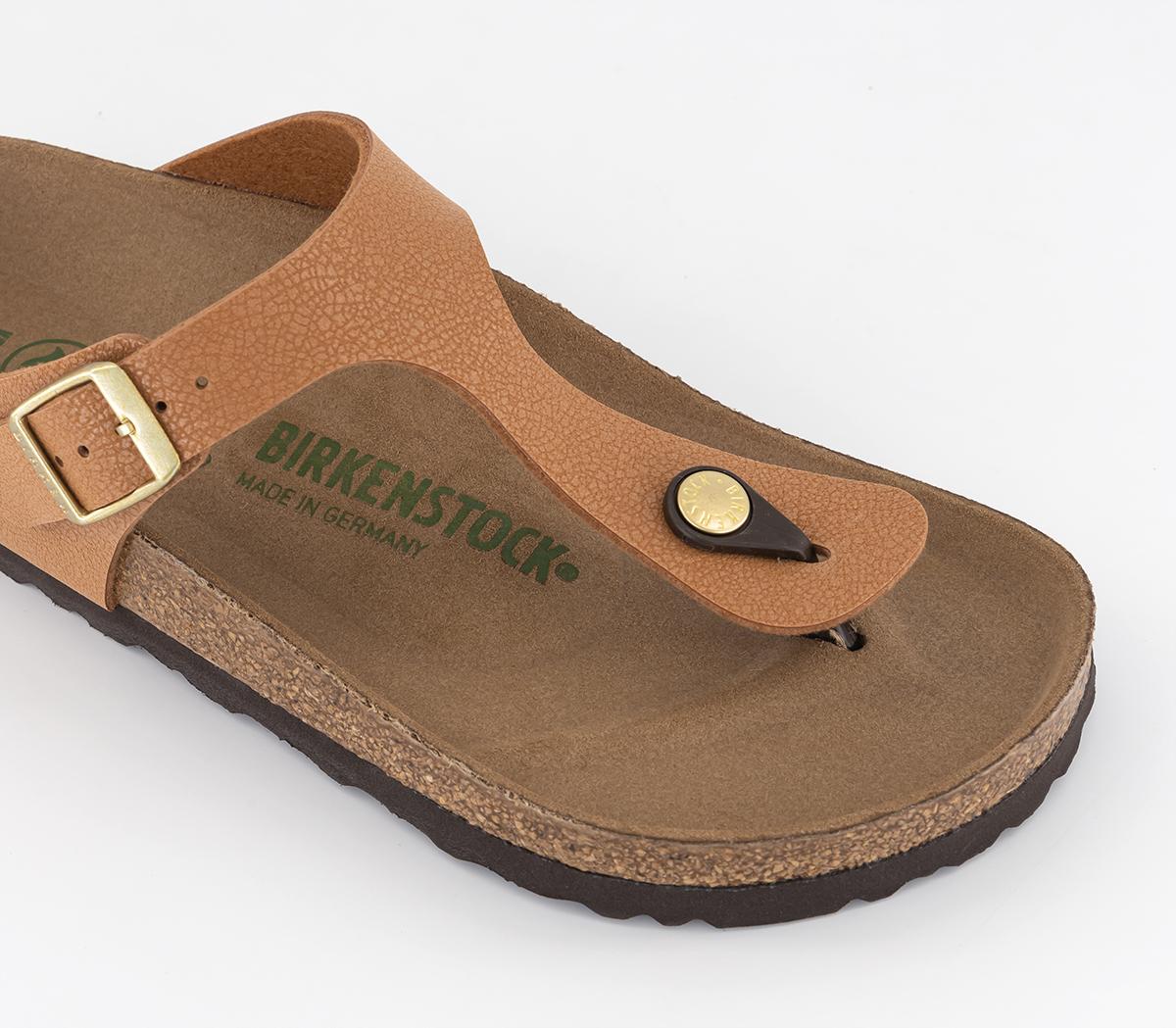 Birkenstock Toe Thong Footbeds Pecan Birko Flor Womens Sandals 6549