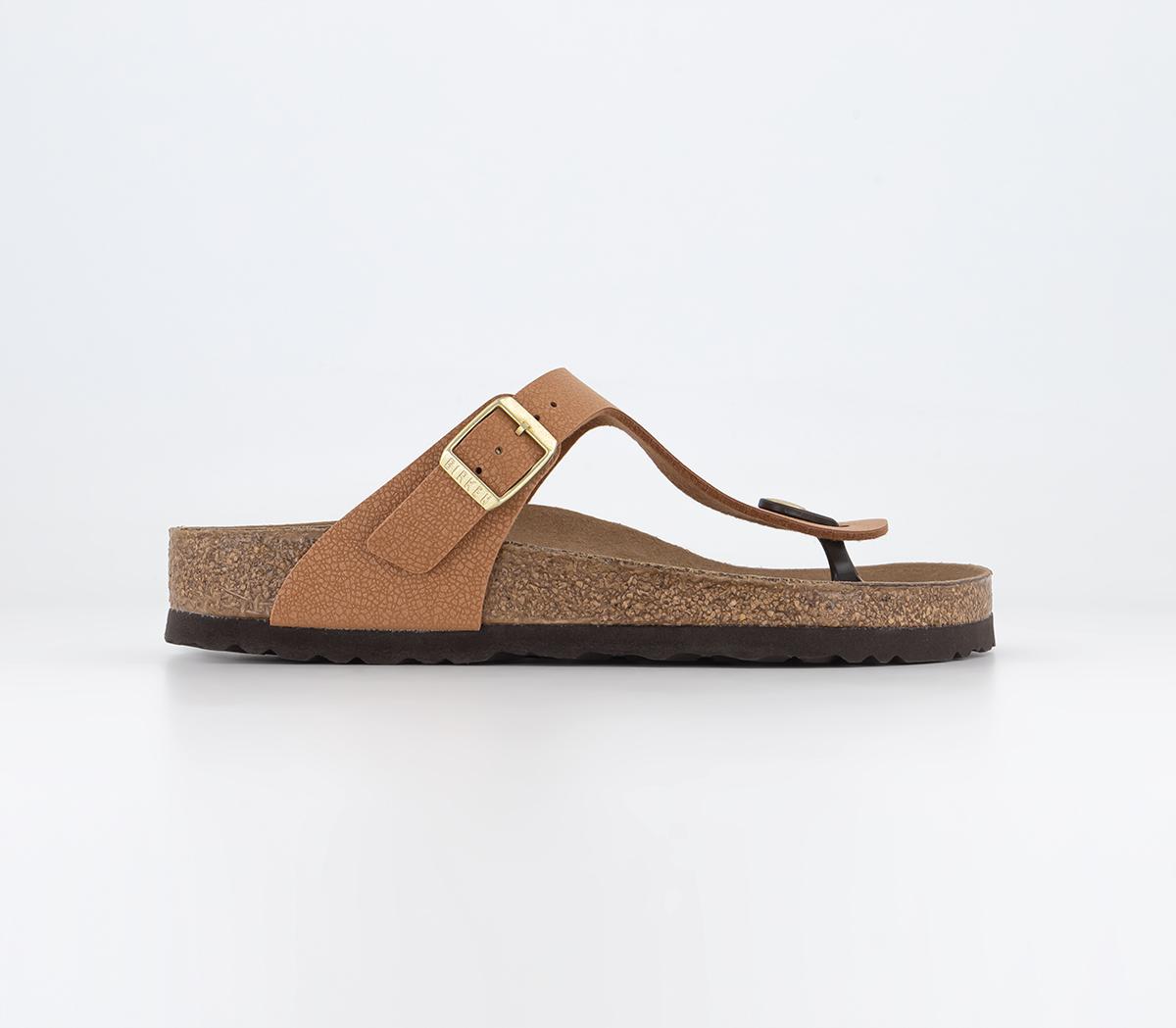 Toe Thong Footbeds Pecan Birko Flor