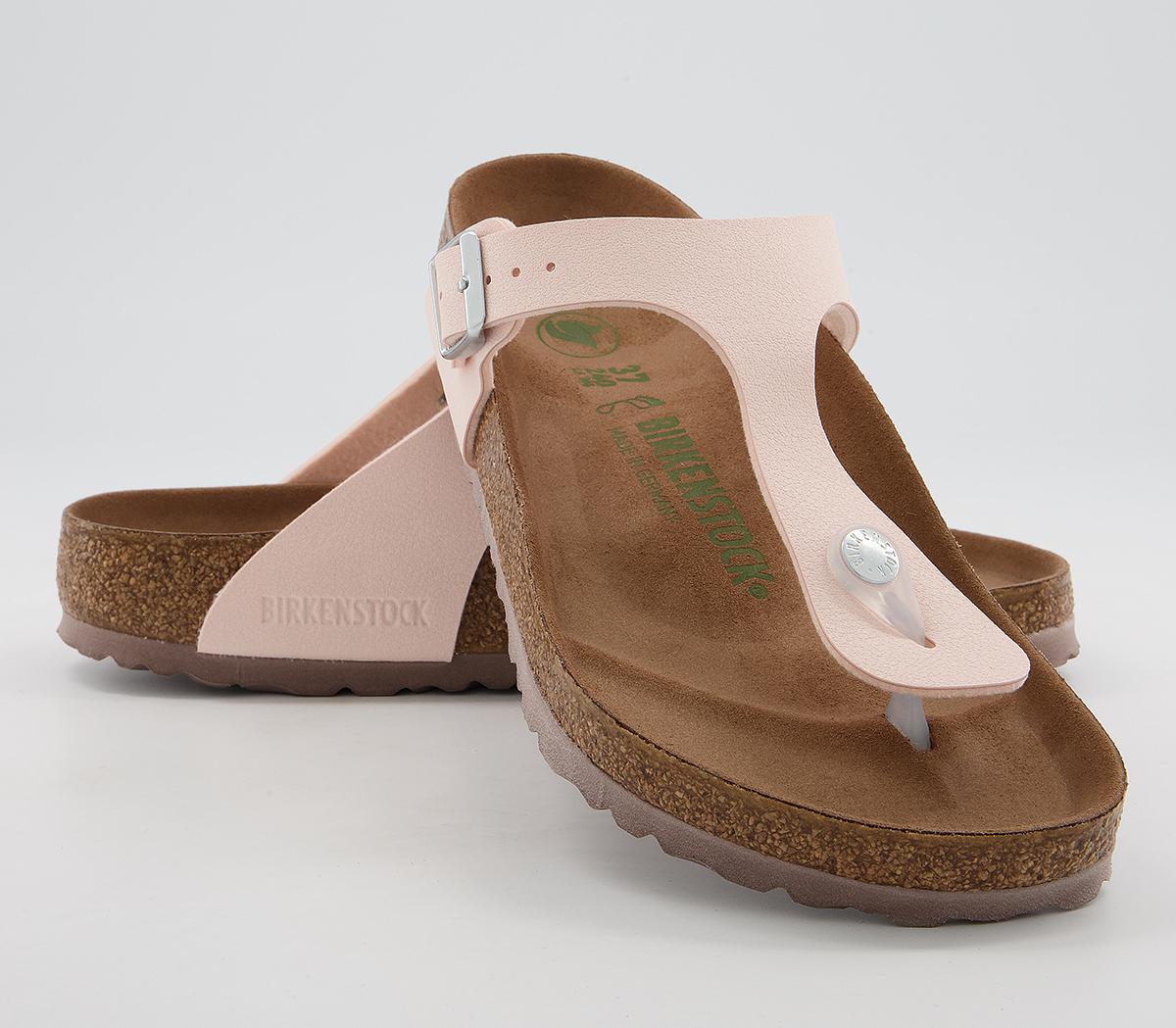 BIRKENSTOCKGizeh Toe Thong Footbed SandalsEarthy Vegan Light Rose