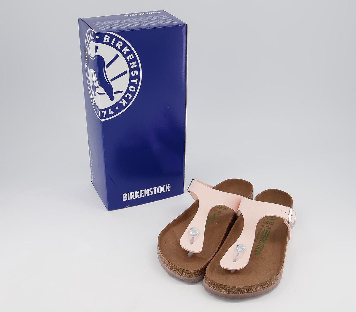 BIRKENSTOCKGizeh Toe Thong Footbed SandalsEarthy Vegan Light Rose
