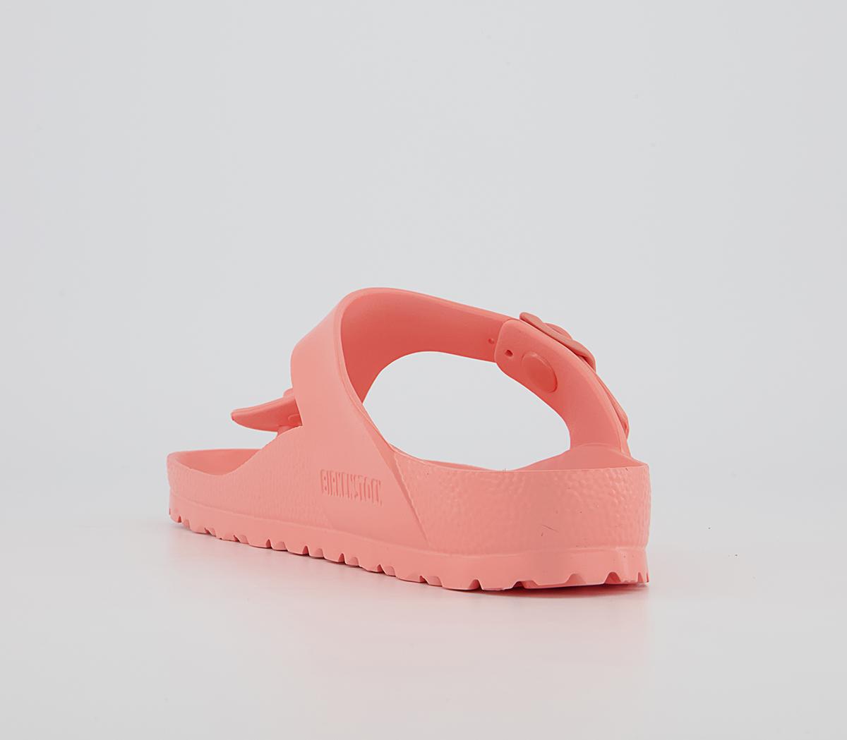 BIRKENSTOCK Toe Thong Footbed Sandals BIRKENSTOCK Toe Thong Footbed Sandals Coral Peach Eva